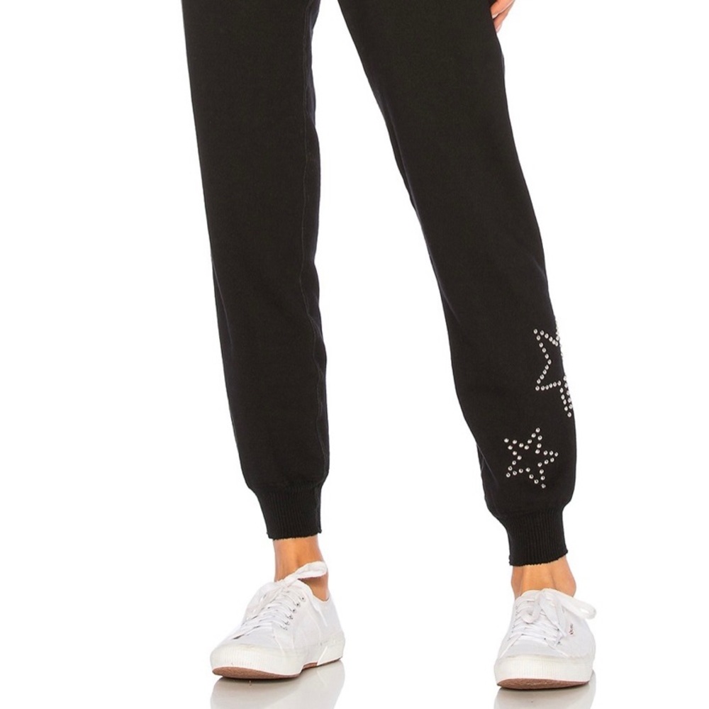 Black Star-Embellished Jogger Pants